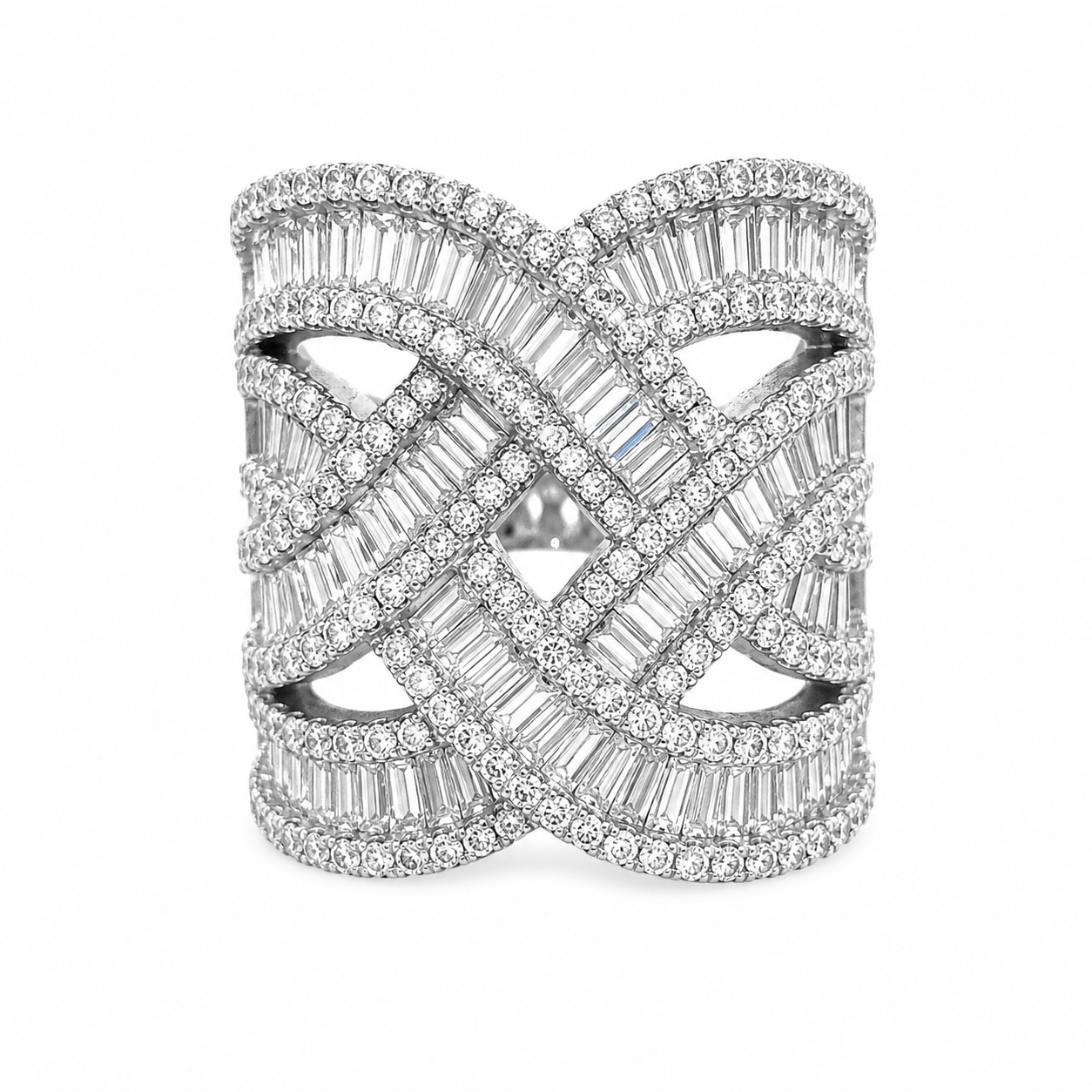Spiral Baguette Ring