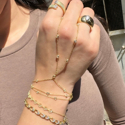 Stone-Painted  Handchain