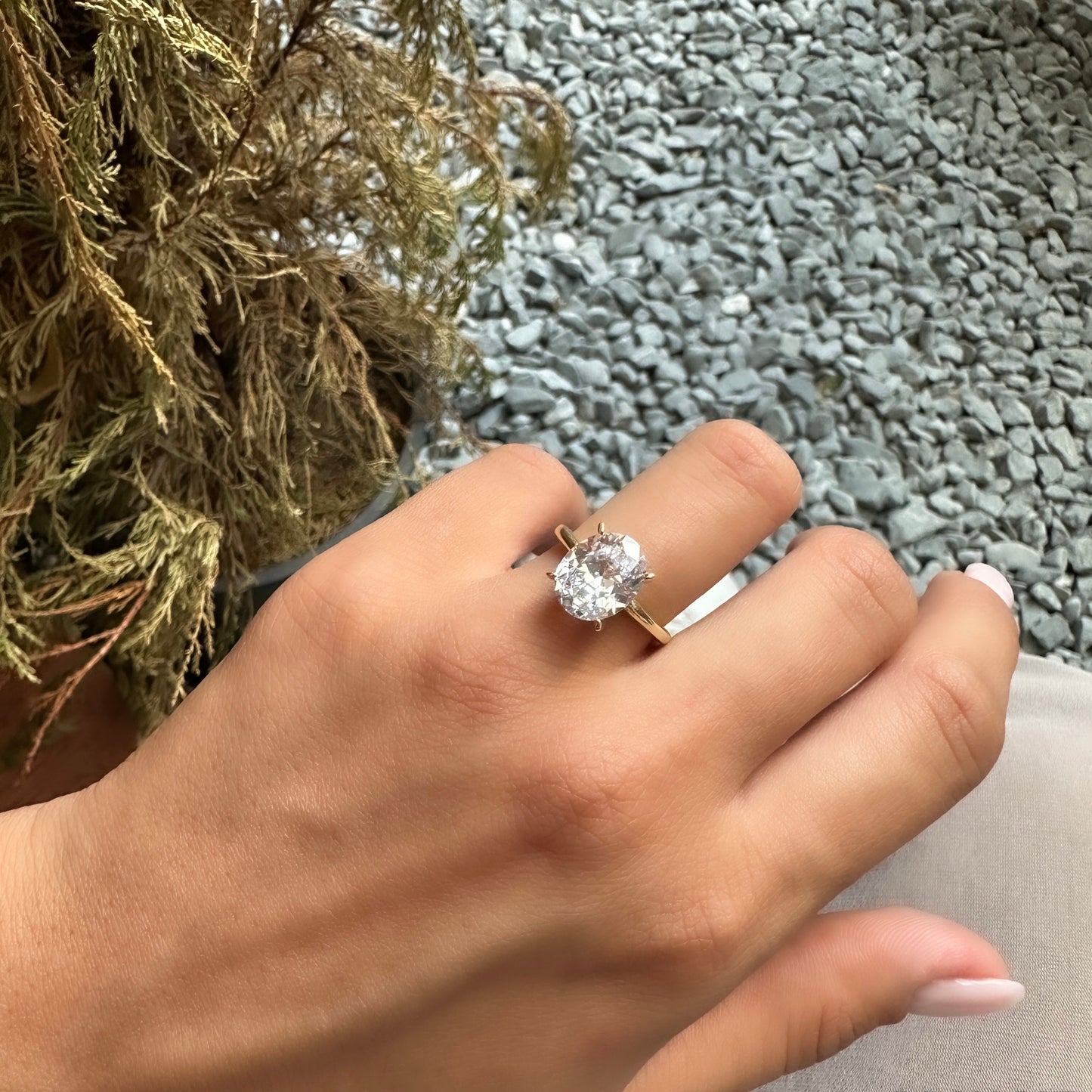 Four Carat Oval Ring