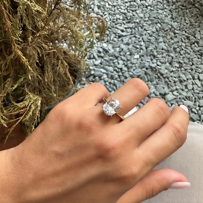 Four Carat Oval Ring