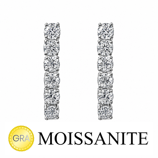 4mm Moissanite Tennis Earring