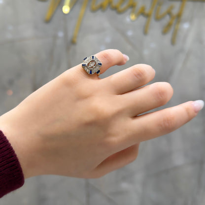 Vintage Colorful Stone Sparrow Ring