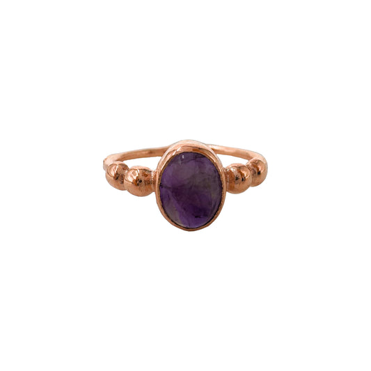 Amethyst Natural Stone Ring