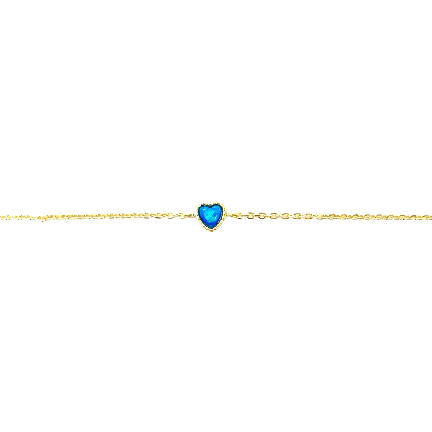 Heart Opal Anklet