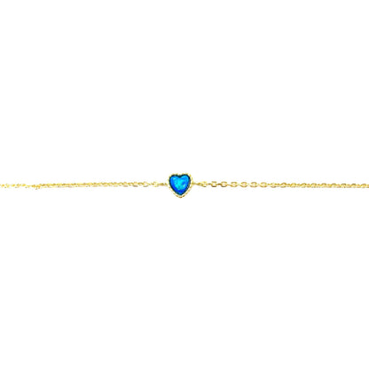 Heart Opal Anklet