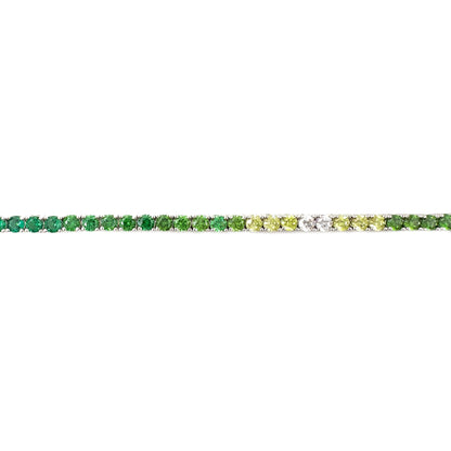 Green Tone Tennis Bracelet