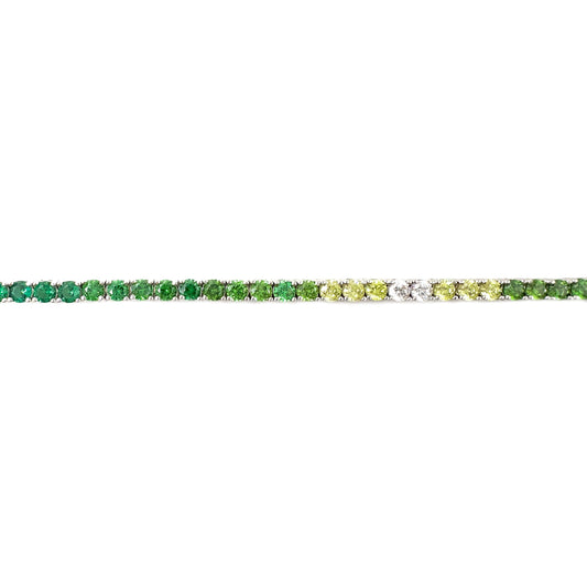 Green Tone Tennis Bracelet