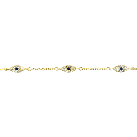 Navy Blue Eye Bracelet