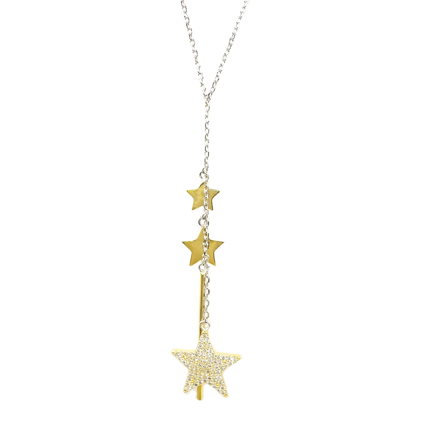 Three Star Necklace