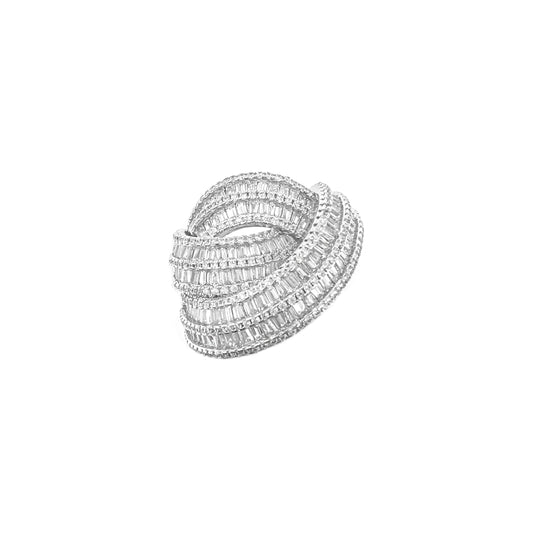 Cross Spiral Ring