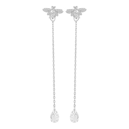 Bee Design Dangle Stone Earrings