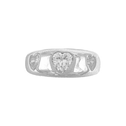 Heart Stone Domed Ring