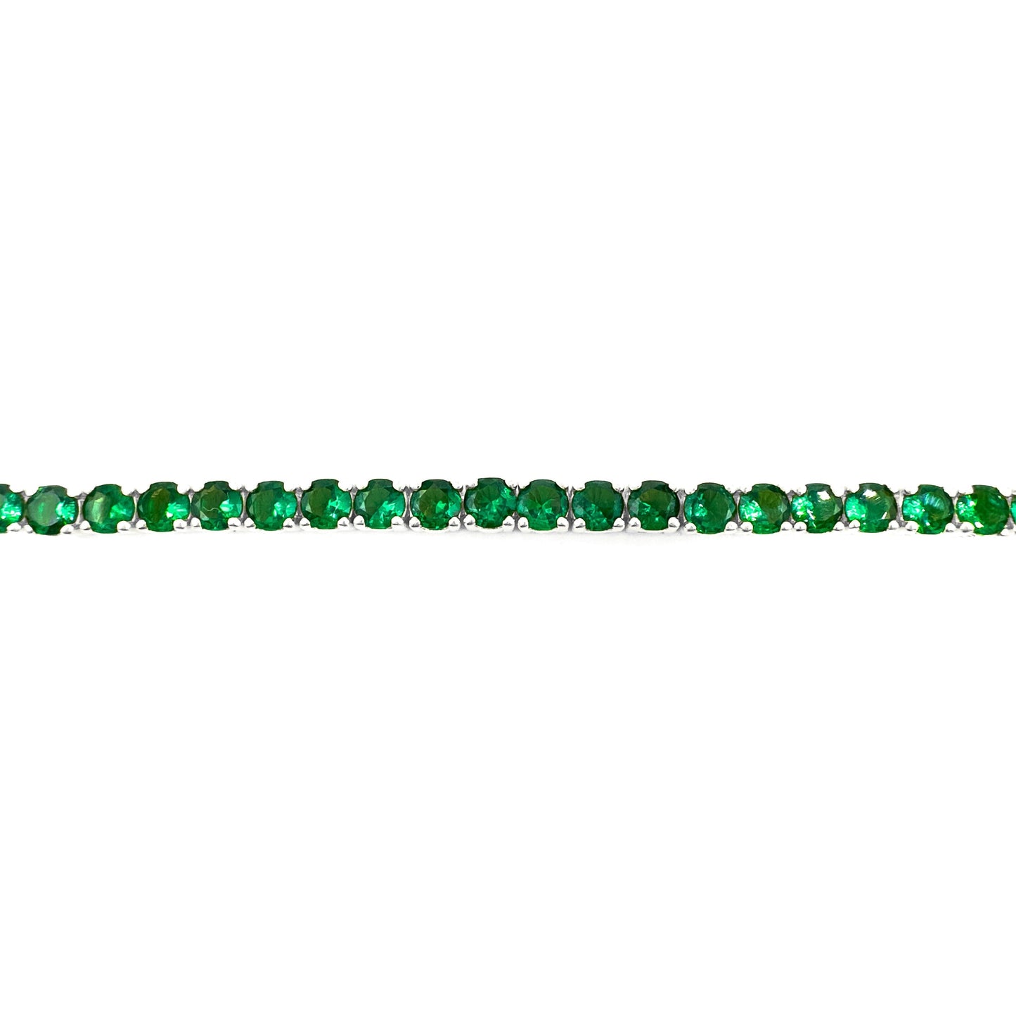 Green Tennis Bracelet