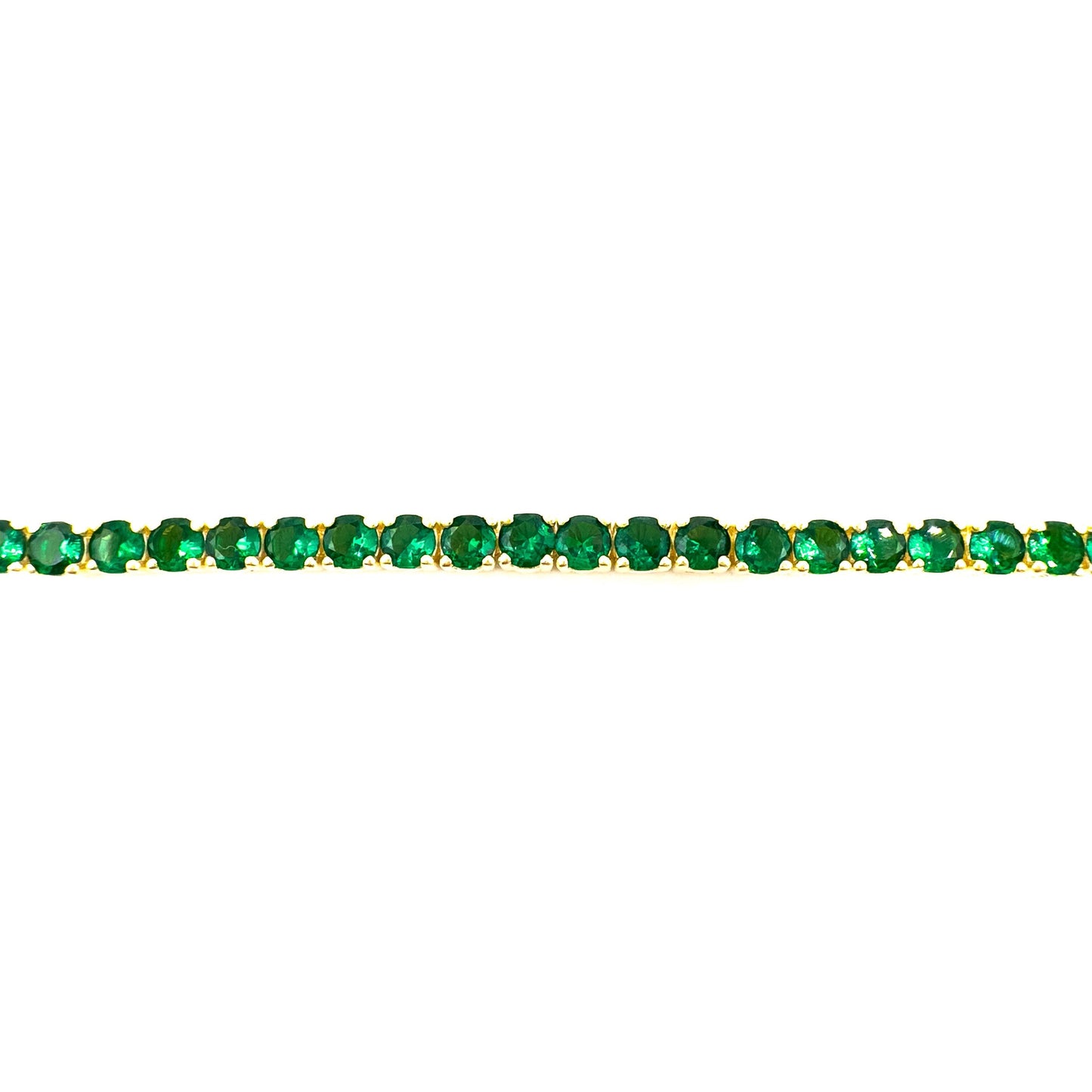 Green Tennis Bracelet