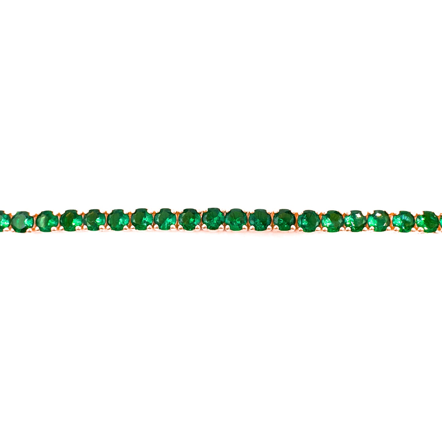 Green Tennis Bracelet