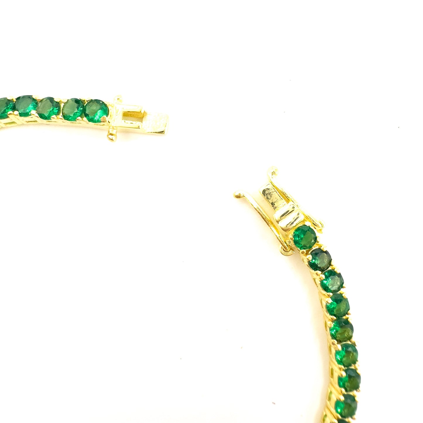 Green Tennis Bracelet