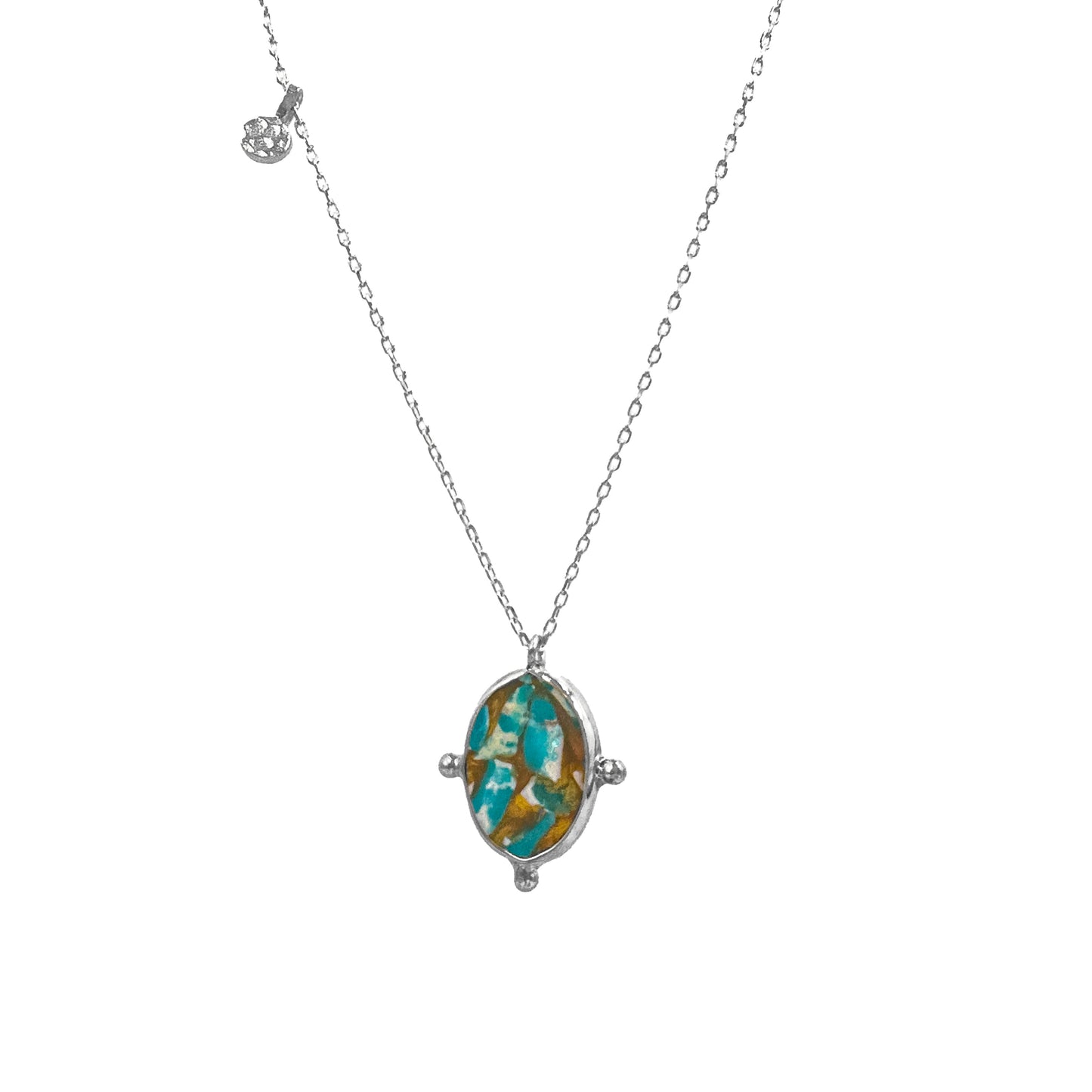 Turquoise Apalite Stone Necklace