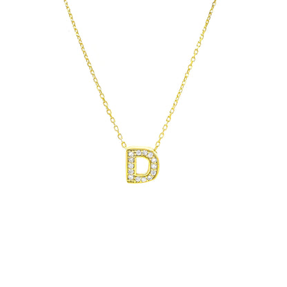 Stone Letter Necklace