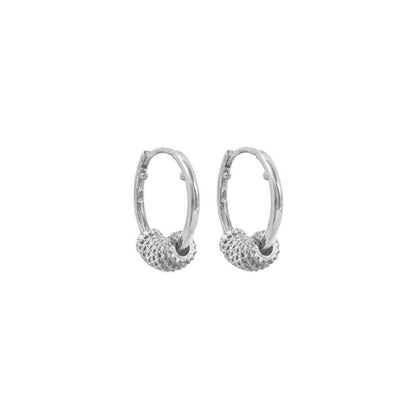 Large Hoop Stone Earrings