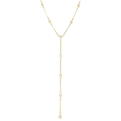 Emily Cris Stick Stone Y Necklace