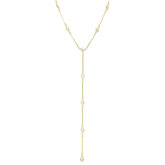Emily Cris Stick Stone Y Necklace