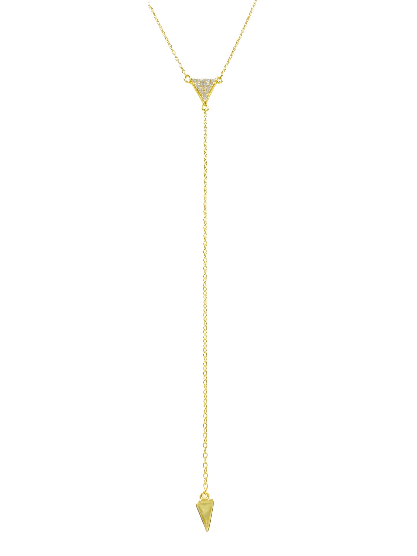 Triangle Y Necklace