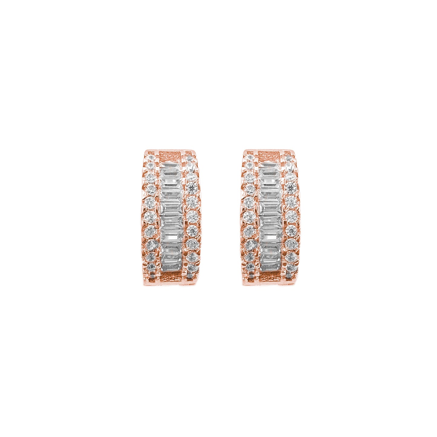 Baguette Hoop Earrings