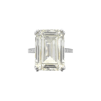 Moissanite Baguette Ring