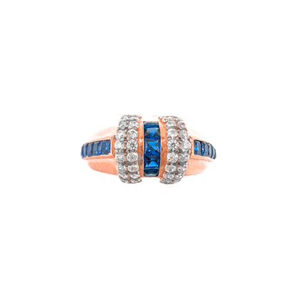 Blue Baguette Stone Ring