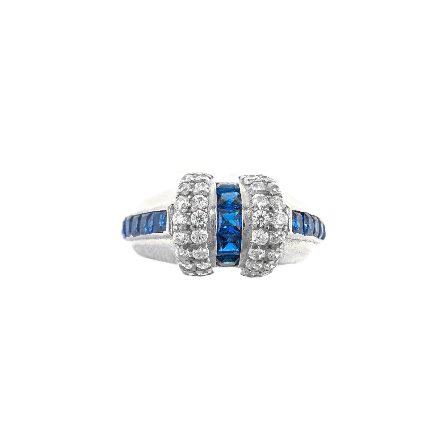 Blue Baguette Stone Ring