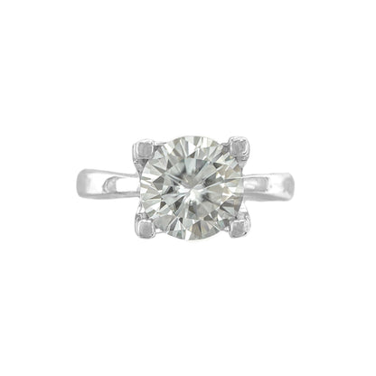 Designer Moissanite Solitaire Ring