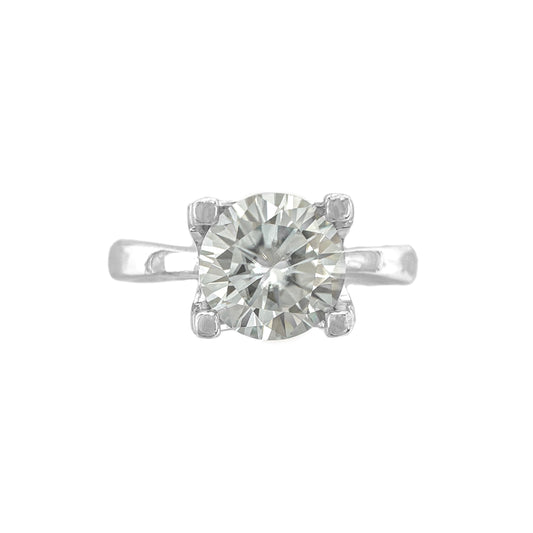 Designer Moissanite Solitaire Ring