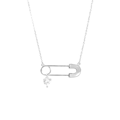 Paperclip Mother of Pearl Necklace