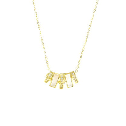 Pearl Stone Design Necklace