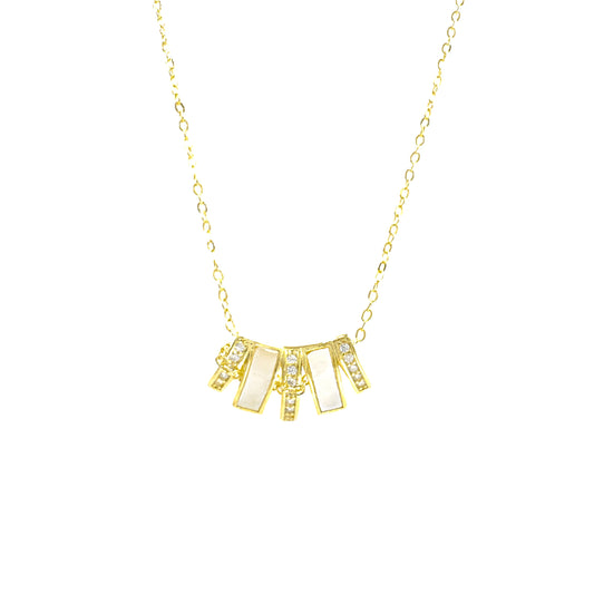 Pearl Stone Design Necklace