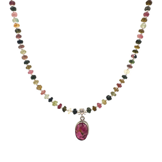 Tourmalin Stone Natural Stone Necklace