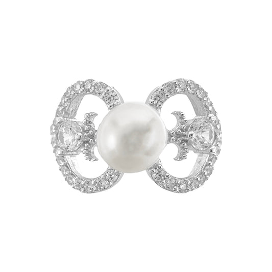 Double-Sided Pearl Ring