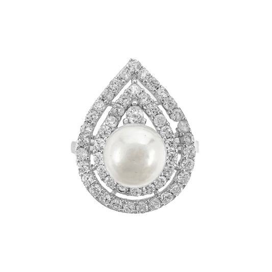 Drop Model Pearl Ring