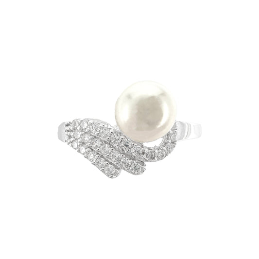 Three Row Pearl Ring