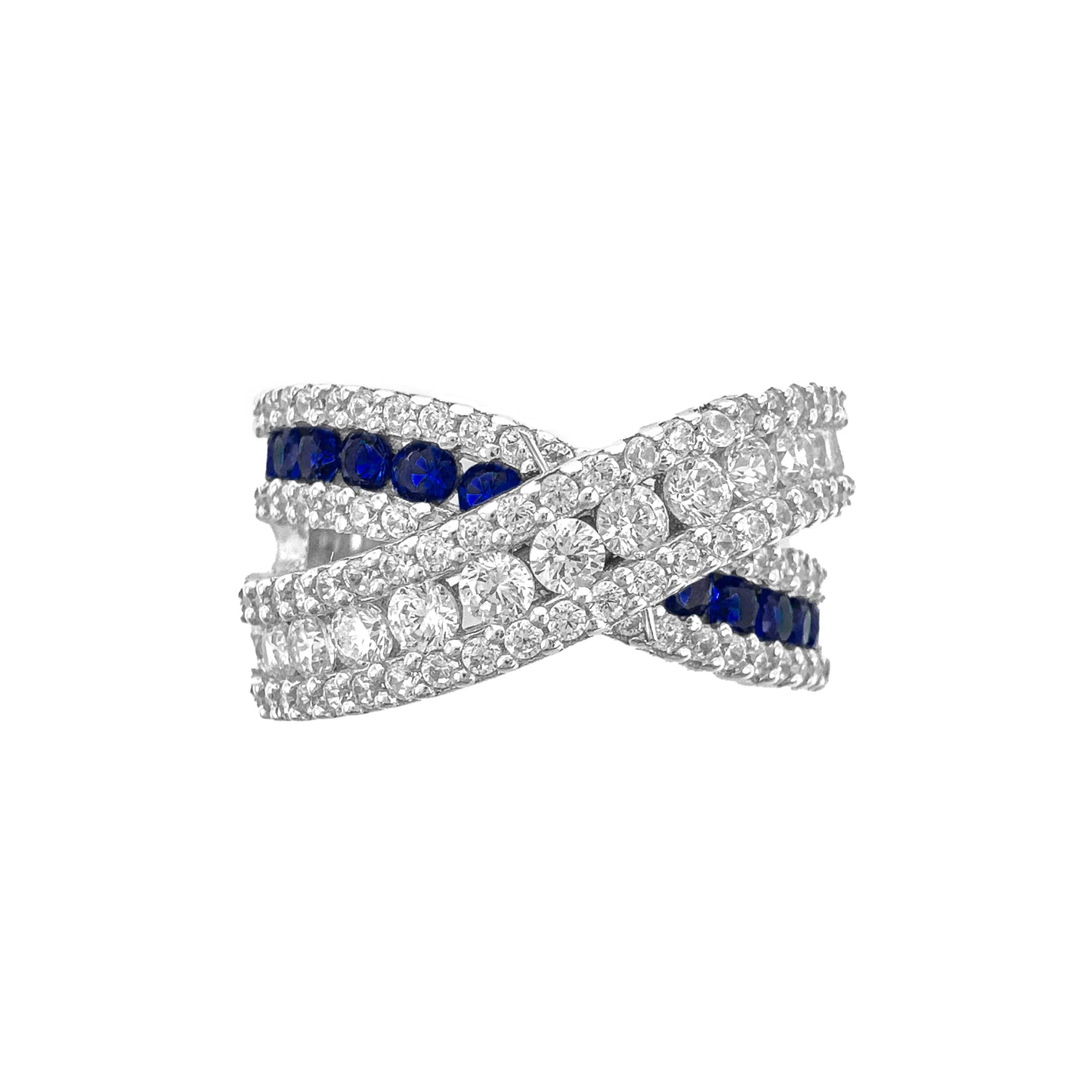 Double Navy Cross Ring