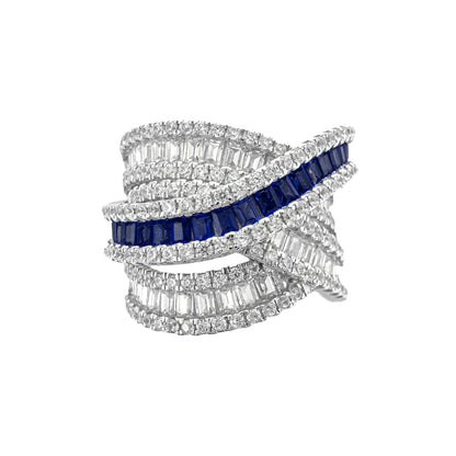 Color Baguette Detailed Ring