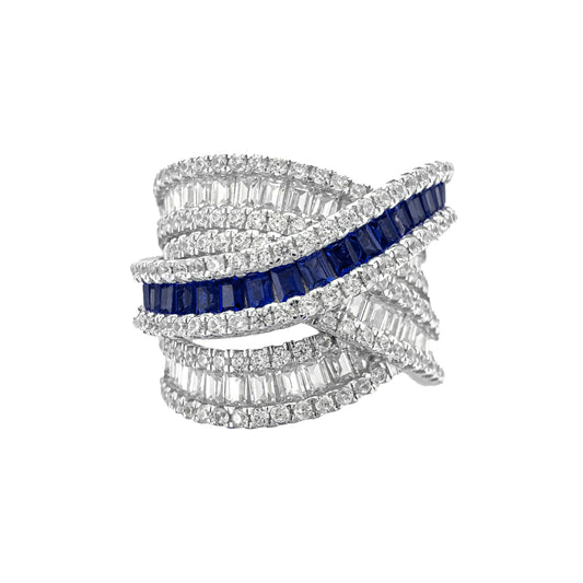 Color Baguette Detailed Ring