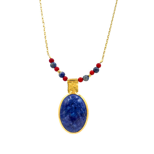 Lapis Stone Natural Stone Necklace