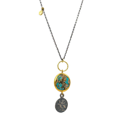 Turquoise Apalit Stone Design Necklace