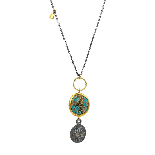 Turquoise Apalit Stone Design Necklace