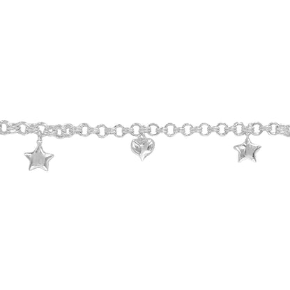 Figured Dangling Hollow Bracelet