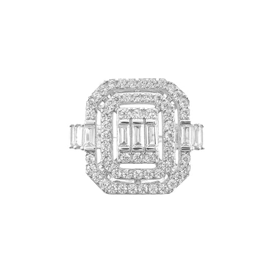 Baguette Stone Detail Ring