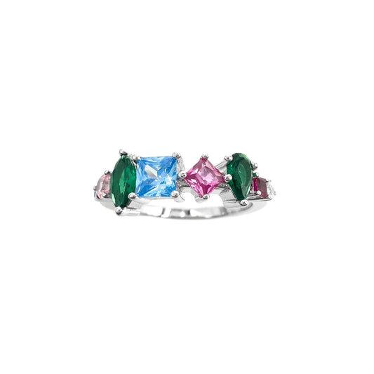 Mixed Color Stone Ring