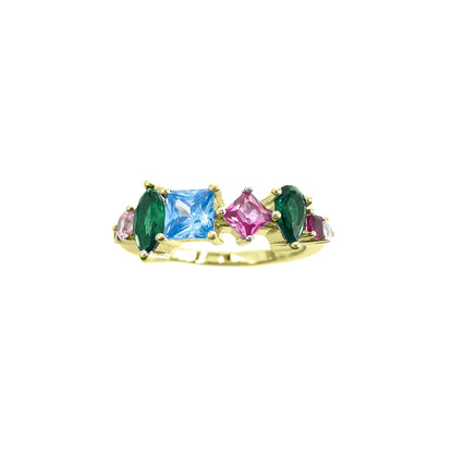 Mixed Color Stone Ring