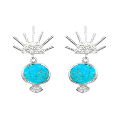 Turquoise Stone Earrings